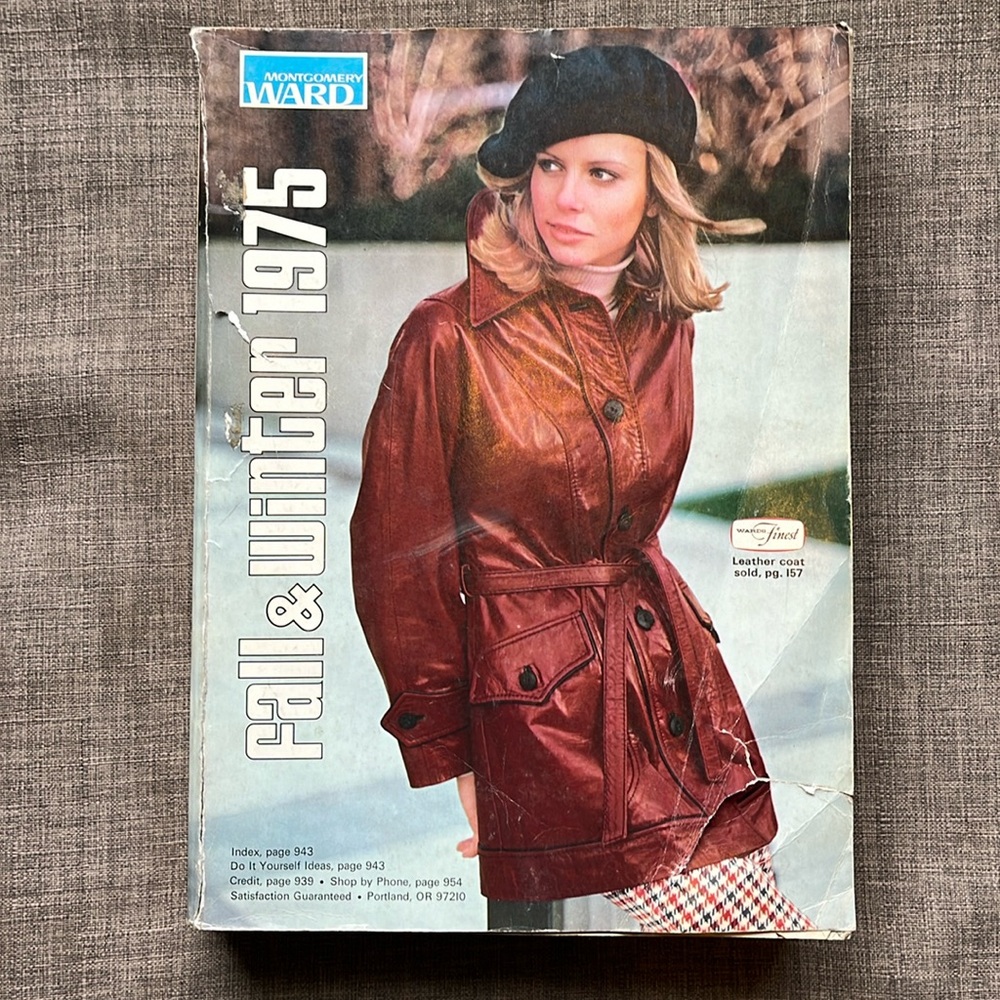 Vintage Montgomery Ward Fall & Winter 1975 Department Store Catalog Fashion